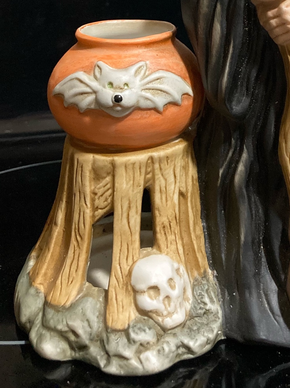 Vintage Berco Halloween Witch Ceramic Tealight Holder Figurine MINT - Picture 9 of 13
